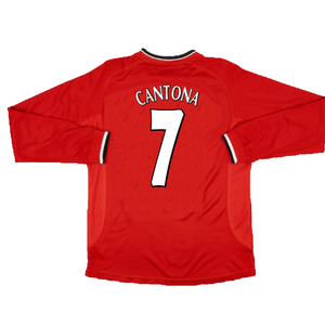 Manchester United 2000-02 Long Sleeved Home Shirt (XXL) (Excellent) (Cantona 7)_1