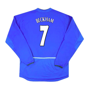 Manchester United 2002-03 Long Sleeve Third Shirt (Excellent) (Beckham 7)_1