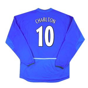 Manchester United 2002-03 Long Sleeve Third Shirt (Excellent) (Charlton 10)_1