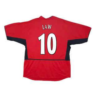 Manchester United 2002-04 Home Shirt (XXL) (Fair) (Law 10)_1