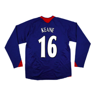 Manchester United 2005-06 Long Sleeve Away Shirt (M) (Excellent) (KEANE 16)_1