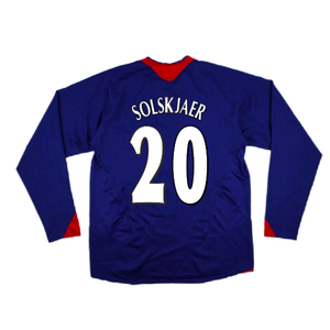 Manchester United 2005-06 Long Sleeve Away Shirt (M) (Excellent) (SOLSKJAER 20)_1