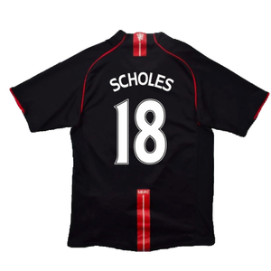 Manchester United 2007-09 Away Shirt (XXL) (Very Good) (Scholes 18)_1