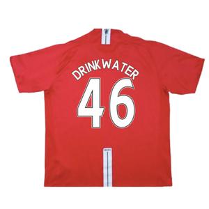 Manchester United 2007-09 Home Shirt (Very Good) (Drinkwater 46)_1