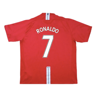 Manchester United 2007-09 Home Shirt (XL) (Excellent) (Ronaldo 7)_1