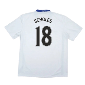 Manchester United 2008-09 Away Shirt (Very Good) (Scholes 18)_1