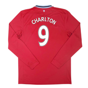 Manchester United 2011-12 Long Sleeve Home Shirt (S) (Very Good) (CHARLTON 9)_1