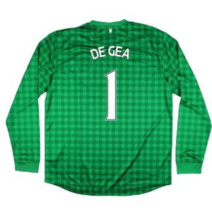 Manchester United 2012-2013 Home GK Shirt (L) (Very Good) (De Gea 1)_1