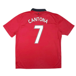 Manchester United 2013-14 Home Shirt (M) (Very Good) (Cantona 7)_1