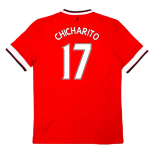 Manchester United 2014-15 Home (XL) (Excellent) (Chicharito 17)_1