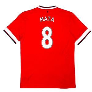 Manchester United 2014-15 Home Shirt (L) (Very Good) (Mata 8)_1