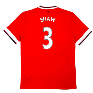 Manchester United 2014-15 Home Shirt (Excellent) (Shaw 3)_1