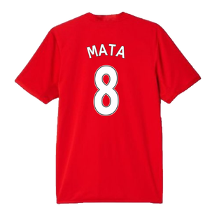 Manchester United 2015-16 Home Shirt (S) (Mata 8) (Very Good)_1