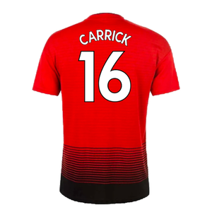 Manchester United 2018-19 Home Shirt (L) (Good) (Carrick 16)_1