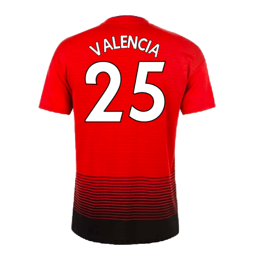 Manchester United 2018-19 Home Shirt (XL) (Good) (Valencia 25)_1