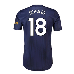 Manchester United 2018-19 Third Shirt (S) (Excellent) (Scholes 18)_1