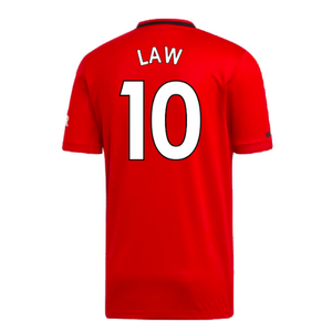 Manchester United 2019-20 Home Shirt (XL) (Very Good) (Law 10)_1
