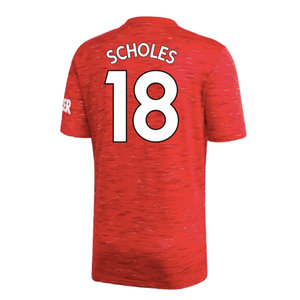 Manchester United 2020-21 Home Shirt (Very Good) (SCHOLES 18)_1