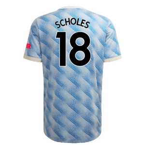 Manchester United 2021-22 Away Shirt (L) (Excellent) (SCHOLES 18)_1