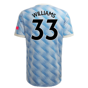 Manchester United 2021-22 Away Shirt (XL) (Mint) (WILLIAMS 33)_1