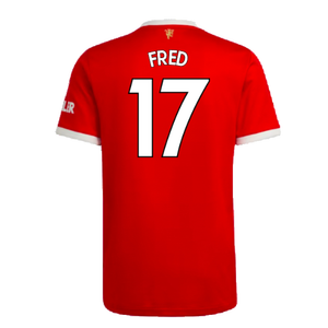 Manchester United 2021-22 Home Shirt (XL) (Good) (FRED 17)_1