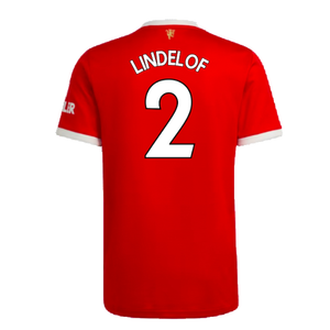 Manchester United 2021-22 Home Shirt (XL) (Good) (LINDELOF 2)_1