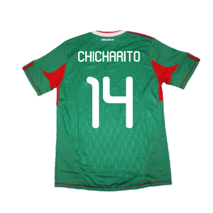 Mexico 2010-11 Home Shirt (2XL) (Very Good) (Chicharito 14)_1