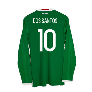 Mexico 2016-2017 Long Sleeve Home Shirt (XL) (Excellent) (Dos Santos 10)_1