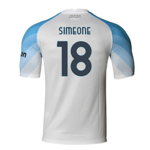 Napoli 2022-2023 Away Player Issue Shirt (XL) (Very Good) (Simeone 18)_1