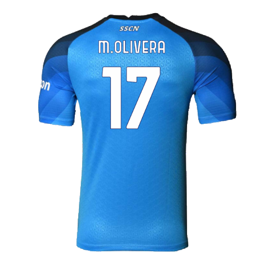 Napoli 2022-23 Player Issue Home Shirt (L) (Very Good) (M.Olivera 17)_1