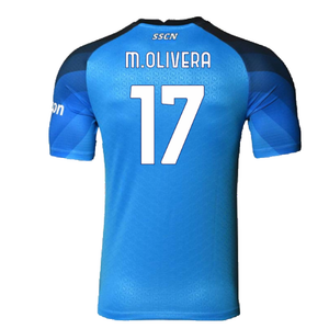 Napoli 2022-23 Player Issue Home Shirt (S) (Excellent) (M.Olivera 17)_1