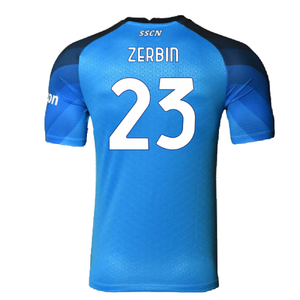 Napoli 2022-23 Player Issue Home Shirt (L) (Very Good) (Zerbin 23)_1