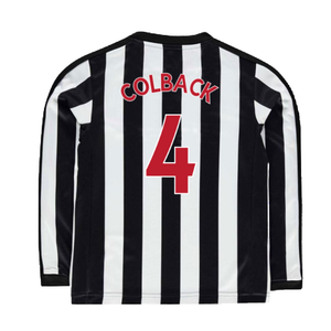 Newcastle United 2017-18 Long Sleeve Home Shirt (Sponserless) (L) (Colback 4) (Very Good)_1
