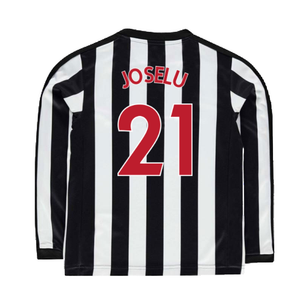 Newcastle United 2017-18 Long Sleeve Home Shirt (Sponserless) (L) (Joselu 21) (Very Good)_1