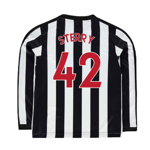 Newcastle United 2017-18 Long Sleeve Home Shirt (Sponserless) (L) (Sterry 42) (Very Good)_1