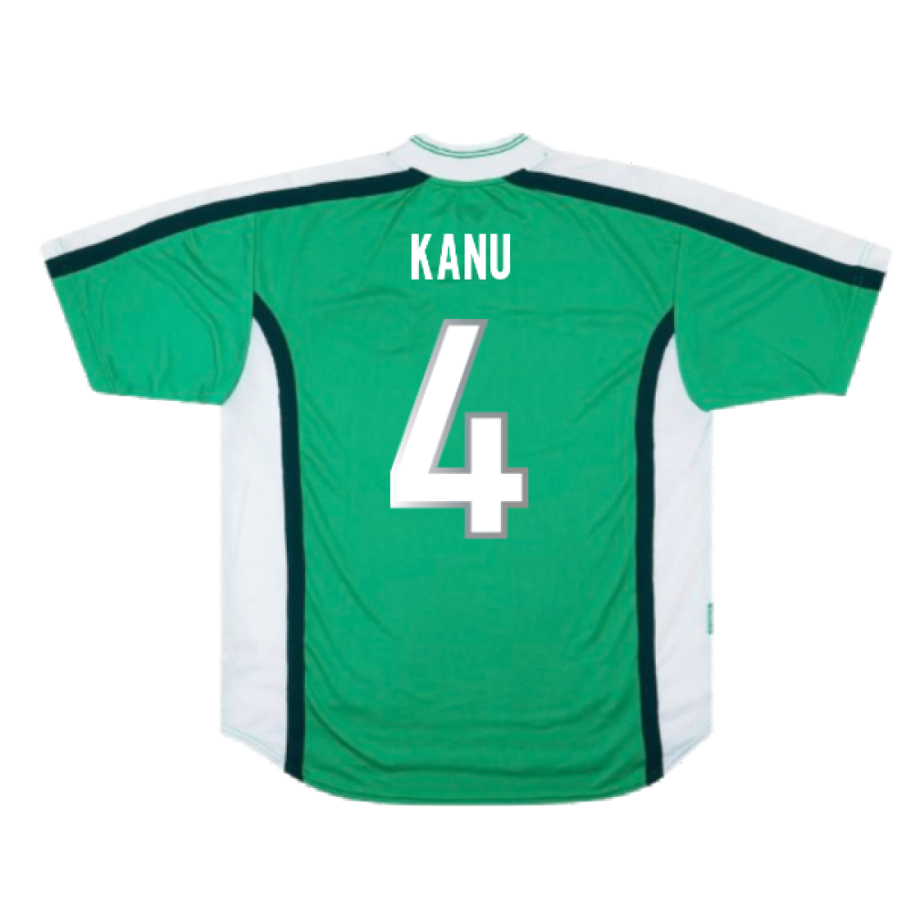 Flocage Rétro Nigeria – Noms KANU Et OKOCHA – Patch Maillot Football – Neuf