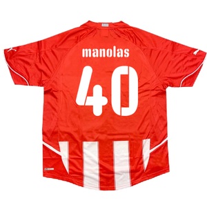 Olympiakos 2010-11 Home Shirt (M) (Good) (Manolas 40)_1