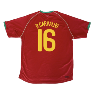 Portugal 2006-08 Home Shirt (XL) (Excellent) (R Carvalho 16)_1