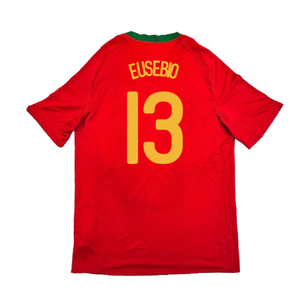 Portugal 2008-10 Home Shirt (M) (Very Good) (Eusebio 13)_1