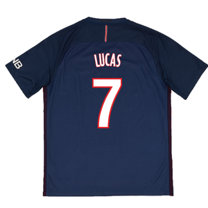 PSG 2016-17 Home Shirt (S) (Very Good) (Lucas 7)_1