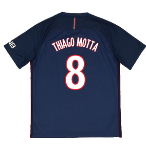 PSG 2016-17 Home Shirt (M) (Excellent) (Thiago Motta 8)_1