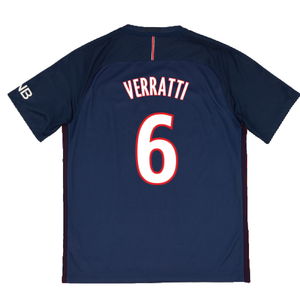 PSG 2016-17 Home Shirt (L) (Excellent) (Verratti 6)_1