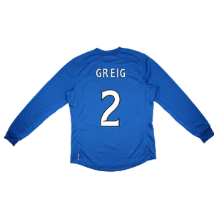 Rangers 2012-13 Long Sleeve Home Shirt (S) (GREIG 2) (Excellent)_1