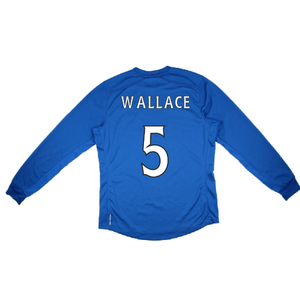 Rangers 2012-13 Long Sleeve Home Shirt (S) (Wallace 5) (Excellent)_1