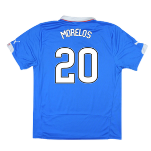 Rangers 2014-15 Home Shirt ((Excellent) L) (MORELOS 20)_2