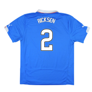 Rangers 2014-15 Home Shirt ((Excellent) L) (RICKSEN 2)_2