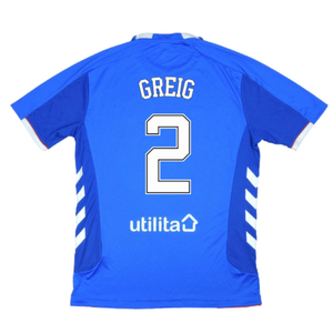 Rangers 2018-19 Home Shirt ((Excellent) L) (GREIG 2)_2