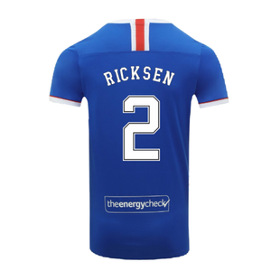 Rangers 2020-21 Home Shirt (S) (Mint) (RICKSEN 2)_1