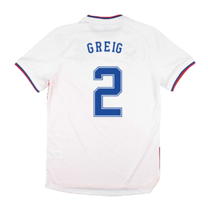 Rangers 2022-23 Away Shirt (Sponsorless) (M) (GREIG 2) (Excellent)_1