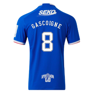 Rangers 2022-23 Home Shirt (M) (Mint) (GASCOIGNE 8)_1